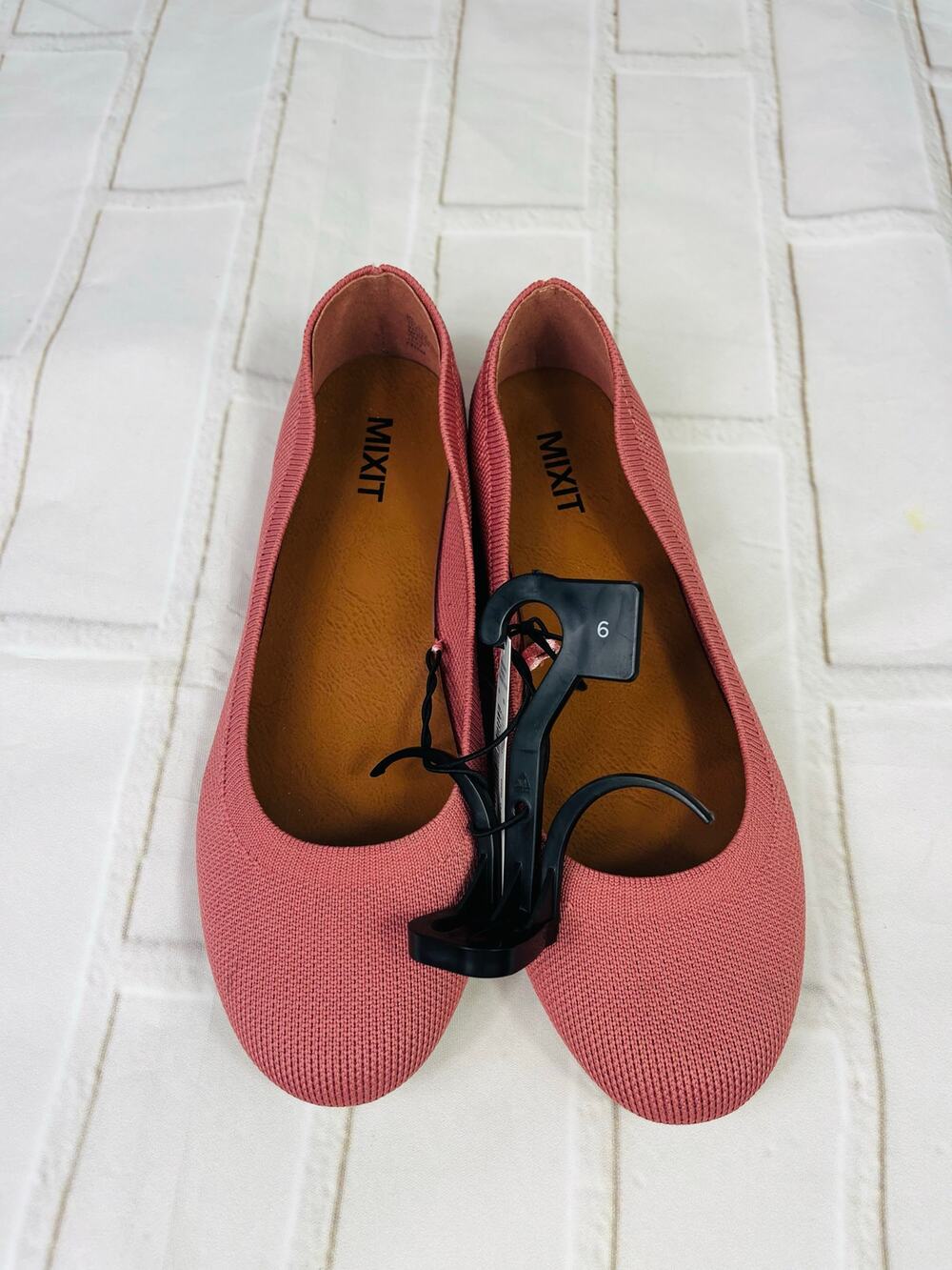NWT Mixit pink canvas ballet flats size 6